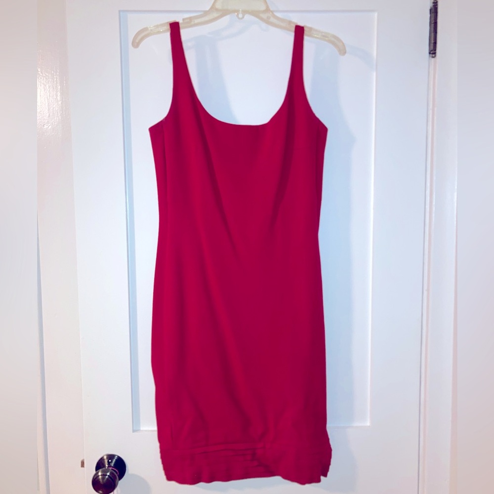 Diane von Furstenberg red body con dress
